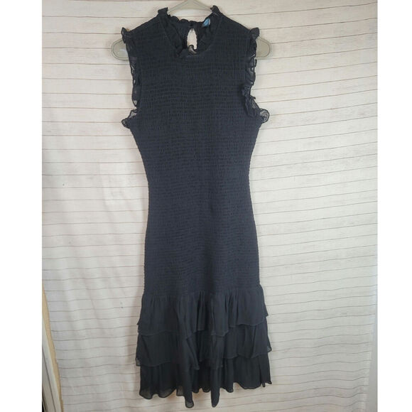 CYNTHIA ROWLEY APRIL DRESS IN BLACK, SZ SMALL - Picture 1 of 16